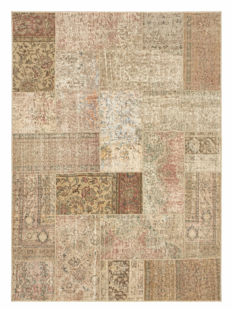 Tapis Vintage Patchwork Turc